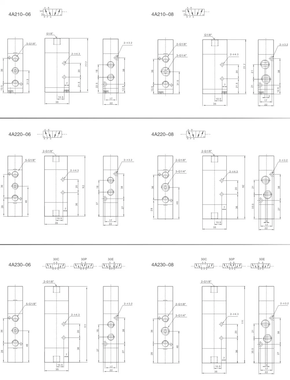 Manufacturer Supplier China Airtac SMC Automatic Directional Control Direction Pneumatic Air Solenoid Valves